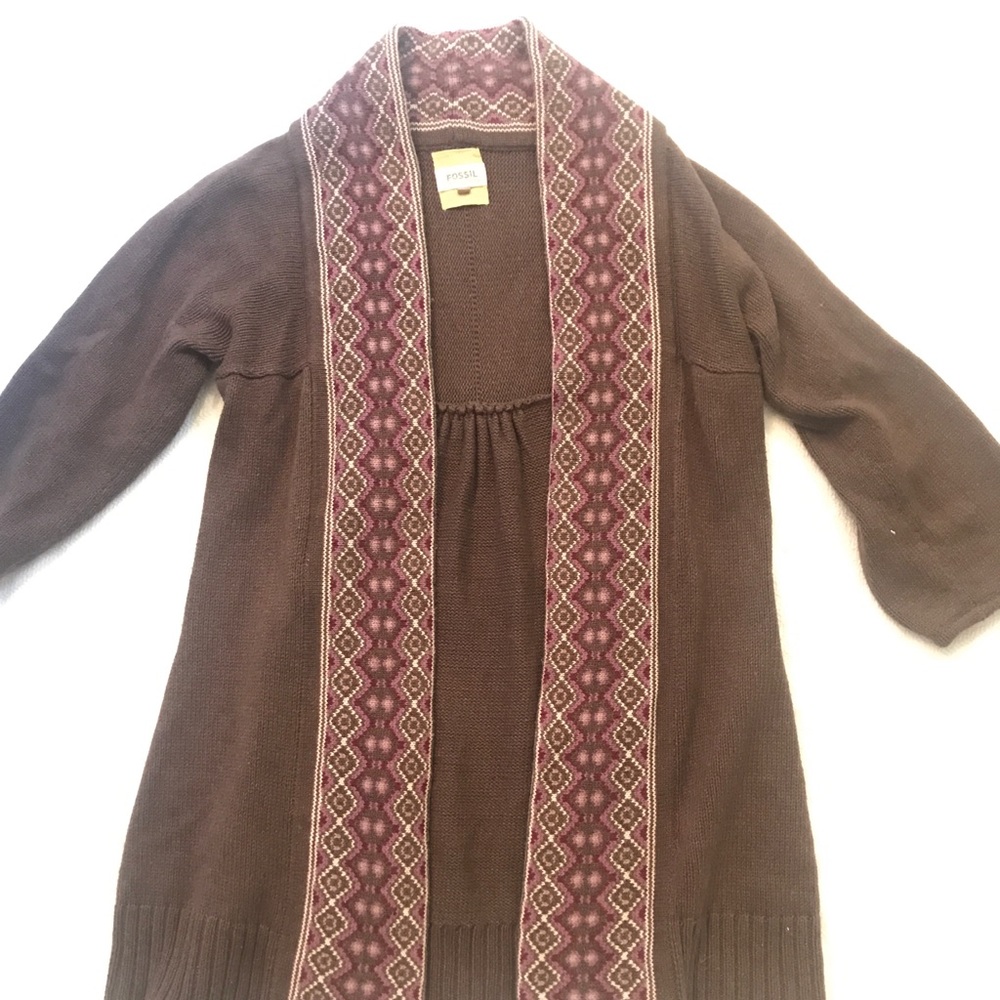 Fossil cardigan sweater